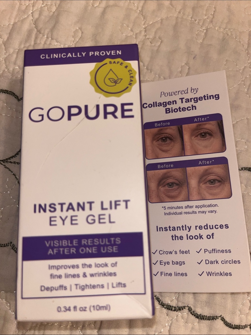 Go pure Eye Gel – instant lift